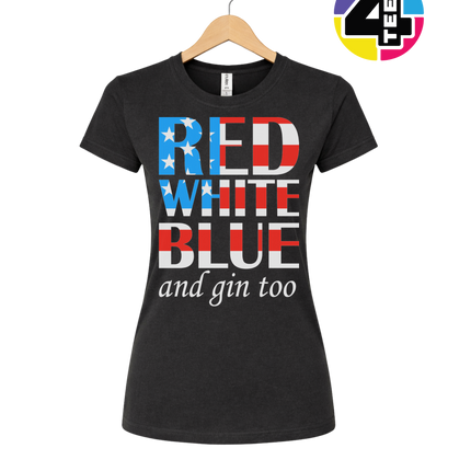 Red White Blue & Gin Too Women's Tee