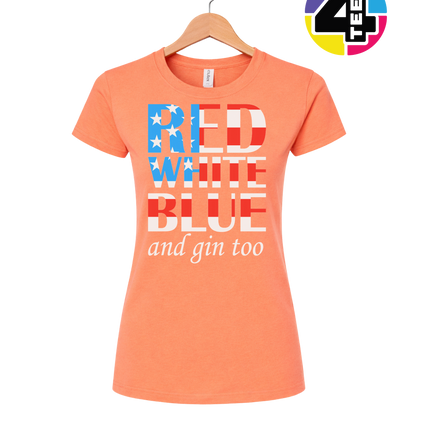 Red White Blue & Gin Too Women's Tee