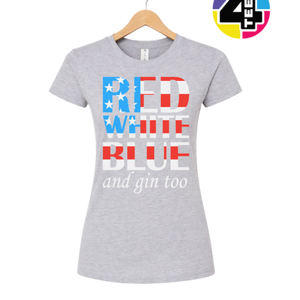 Red White Blue & Gin Too Women's Tee