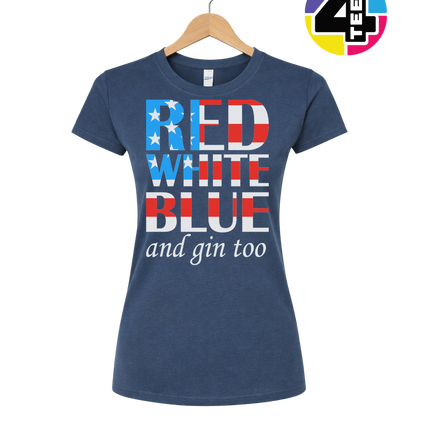 Red White Blue & Gin Too Women's Tee