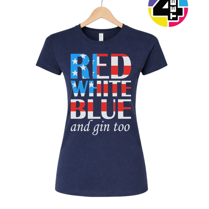 Red White Blue & Gin Too Women's Tee