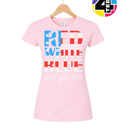 Red White Blue & Gin Too Women's Tee