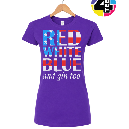 Red White Blue & Gin Too Women's Tee