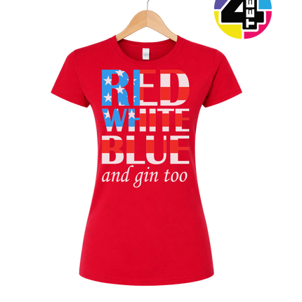 Red White Blue & Gin Too Women's Tee
