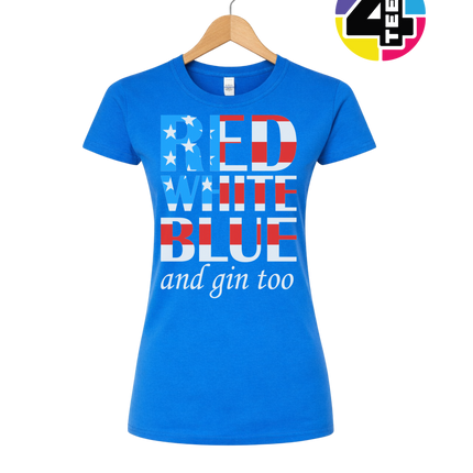 Red White Blue & Gin Too Women's Tee
