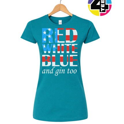 Red White Blue & Gin Too Women's Tee
