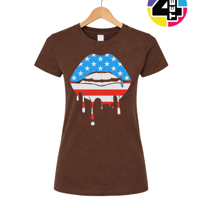 Patriotic Drip Lips Women's Tee