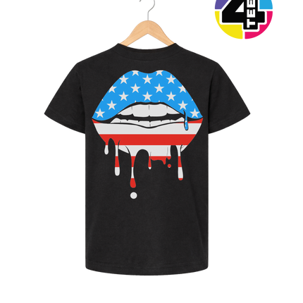 Patriotic Drip Lips Youth Tee