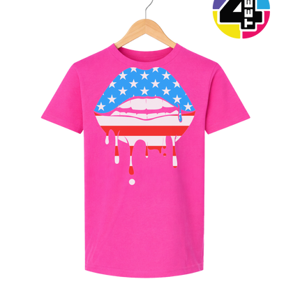 Patriotic Drip Lips Youth Tee