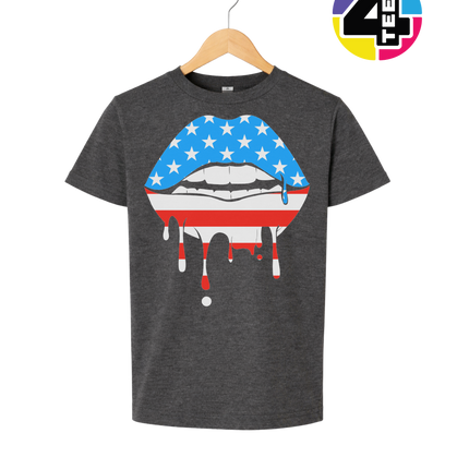 Patriotic Drip Lips Youth Tee