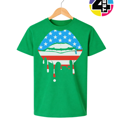 Patriotic Drip Lips Youth Tee