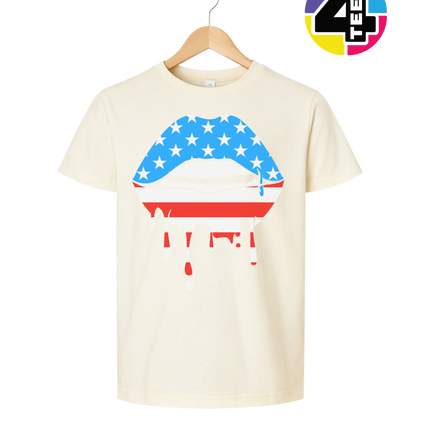 Patriotic Drip Lips Youth Tee
