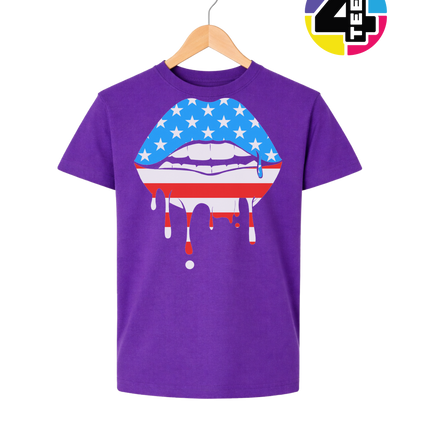 Patriotic Drip Lips Youth Tee