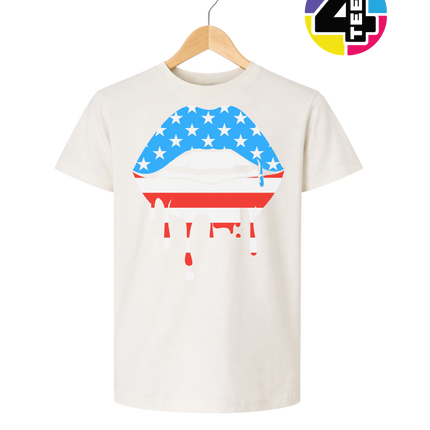 Patriotic Drip Lips Youth Tee