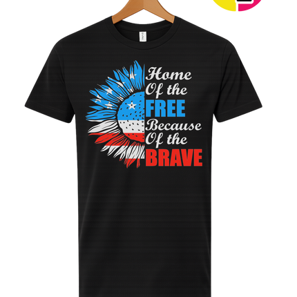 Free Because of the Brave Sunflower Tee