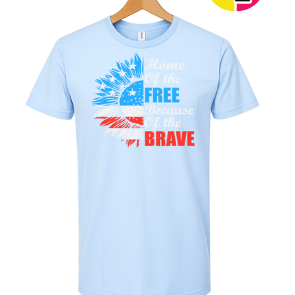 Free Because of the Brave Sunflower Tee