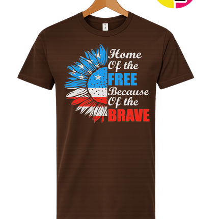 Free Because of the Brave Sunflower Tee