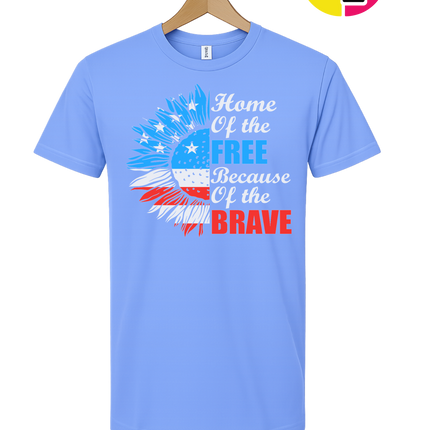 Free Because of the Brave Sunflower Tee