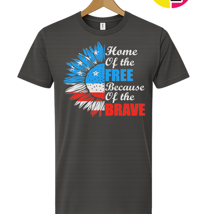 Free Because of the Brave Sunflower Tee