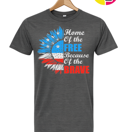 Free Because of the Brave Sunflower Tee