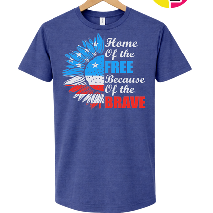 Free Because of the Brave Sunflower Tee