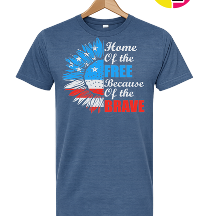 Free Because of the Brave Sunflower Tee