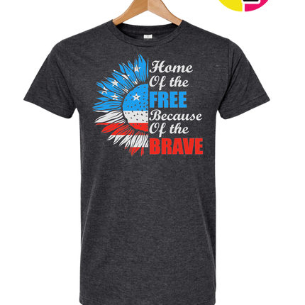 Free Because of the Brave Sunflower Tee