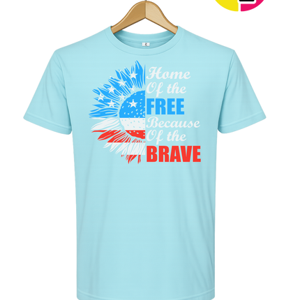 Free Because of the Brave Sunflower Tee