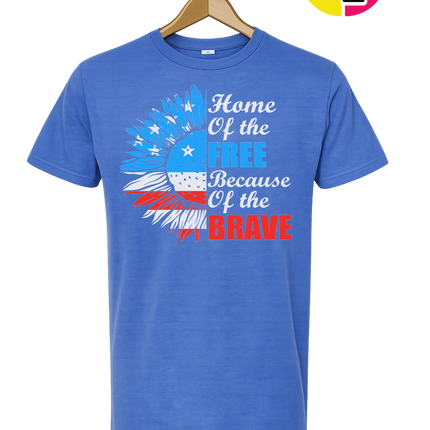 Free Because of the Brave Sunflower Tee