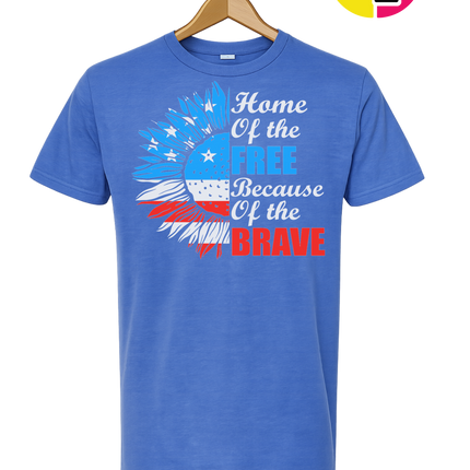 Free Because of the Brave Sunflower Tee