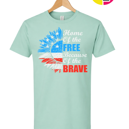 Free Because of the Brave Sunflower Tee