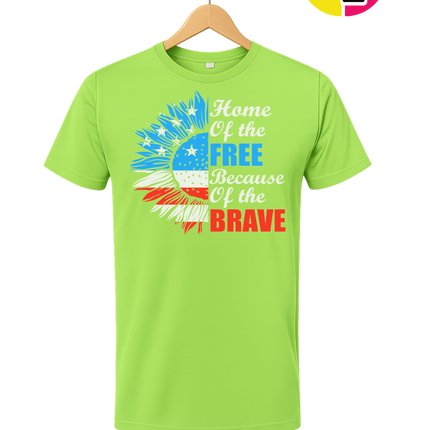Free Because of the Brave Sunflower Tee
