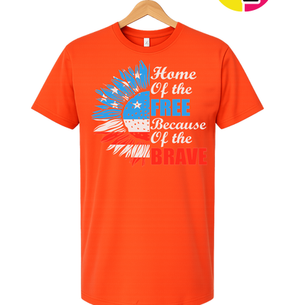 Free Because of the Brave Sunflower Tee