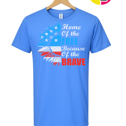 Free Because of the Brave Sunflower Tee