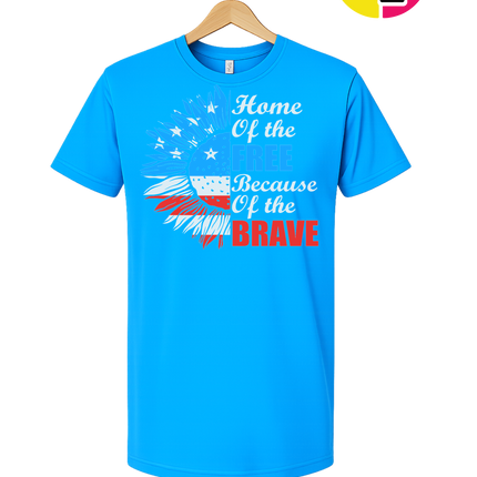 Free Because of the Brave Sunflower Tee
