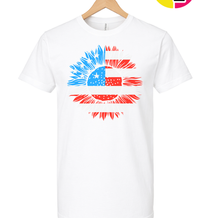 Patriotic Sunflower Pride Tee