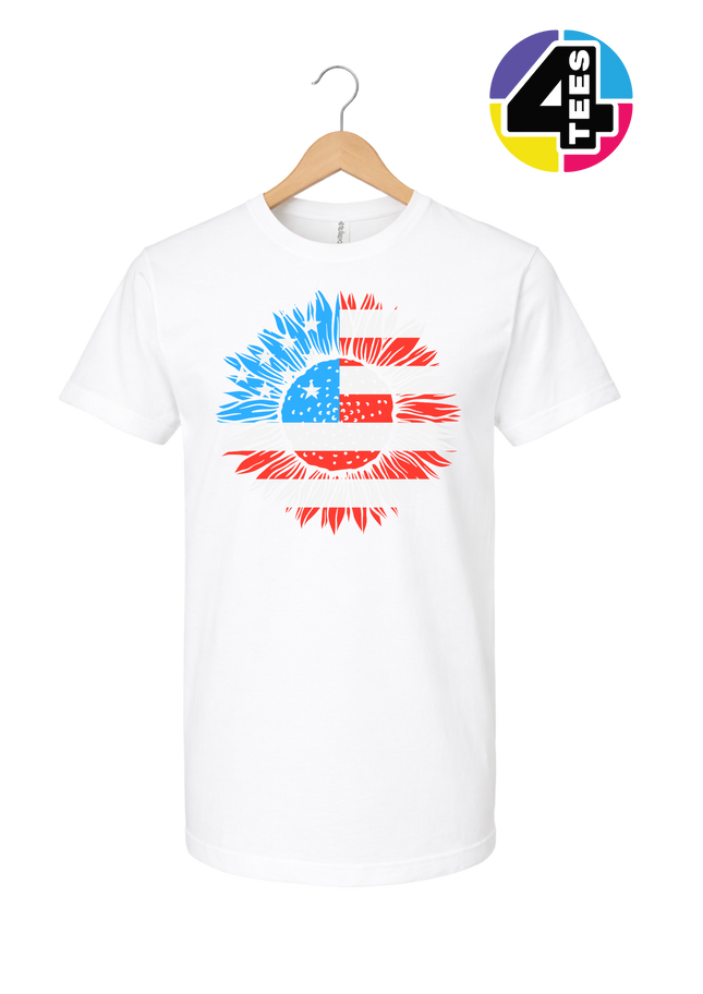 Patriotic Sunflower Pride Tee