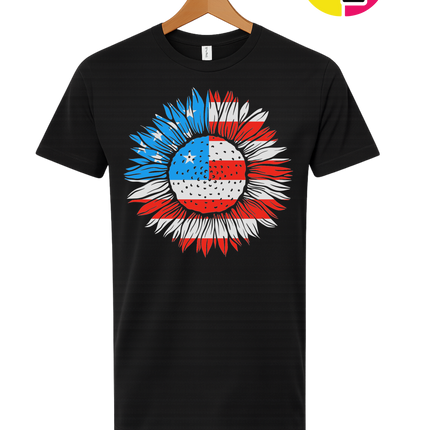 Patriotic Sunflower Pride Tee