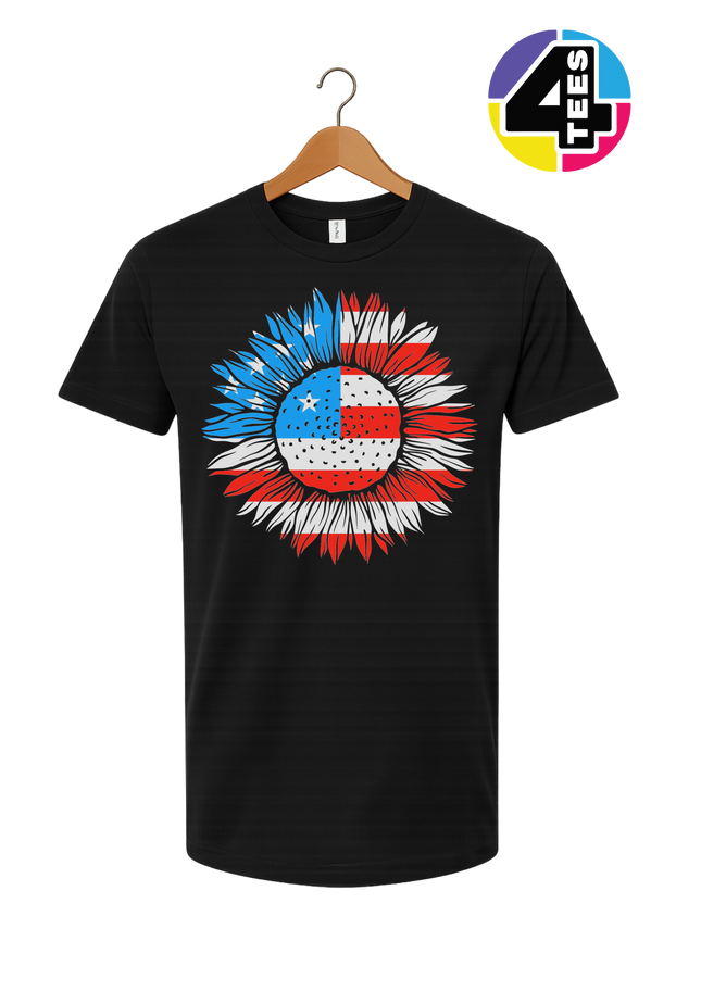 Patriotic Sunflower Pride Tee
