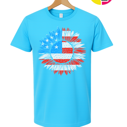 Patriotic Sunflower Pride Tee