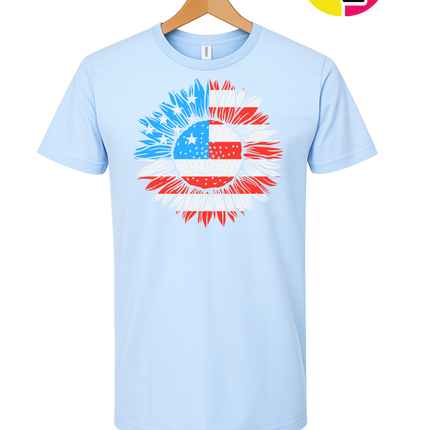 Patriotic Sunflower Pride Tee