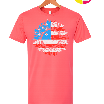 Patriotic Sunflower Pride Tee