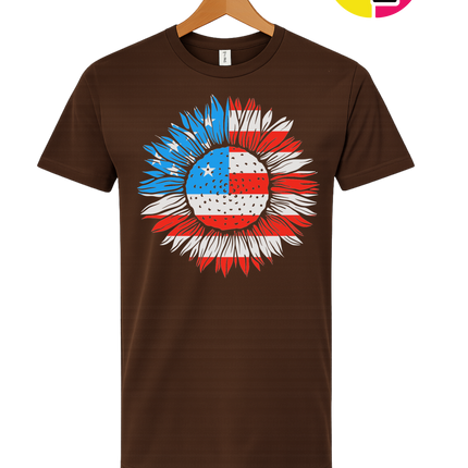 Patriotic Sunflower Pride Tee