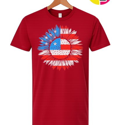 Patriotic Sunflower Pride Tee