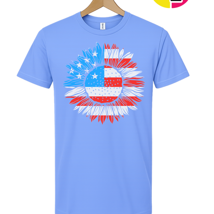 Patriotic Sunflower Pride Tee
