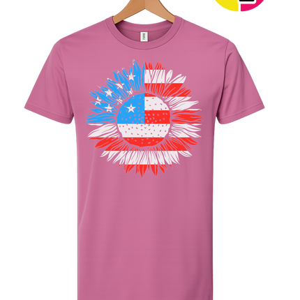 Patriotic Sunflower Pride Tee
