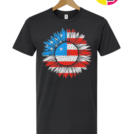 Patriotic Sunflower Pride Tee