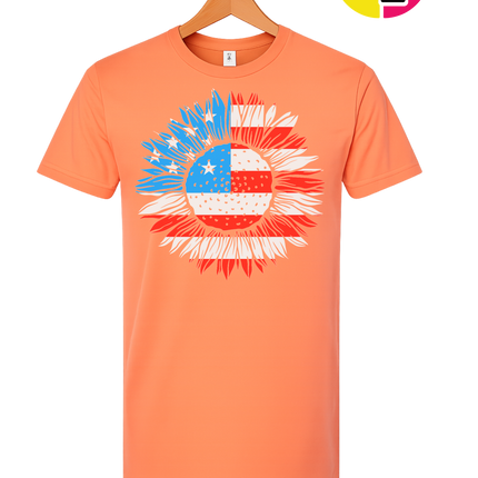 Patriotic Sunflower Pride Tee