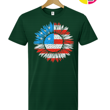 Patriotic Sunflower Pride Tee