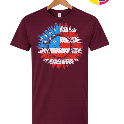 Patriotic Sunflower Pride Tee